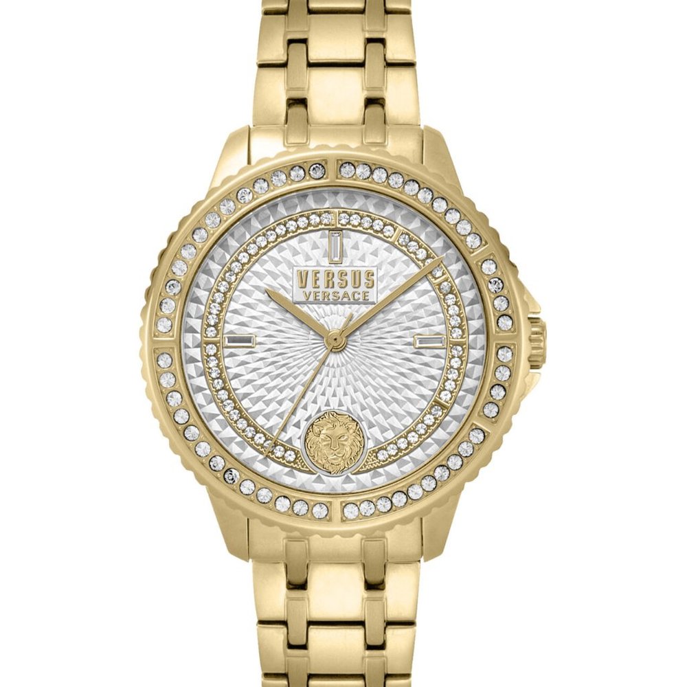Sale! Versace Versus Gold 38mm Silver Dial Watch